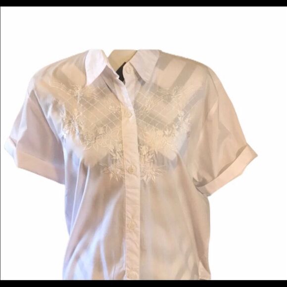 Gianfranco-Lotti Italy White Blouse Size Small - Picture 1 of 3